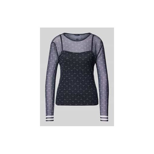 Bluzka z długim rękawem o półprzezroczystym designie model ‘Tuli’ ze sklepu Peek&Cloppenburg  w kategorii Bluzki damskie - zdjęcie 177853278