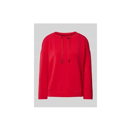 Bluzka o kroju oversized z długim rękawem i prążkowanymi wykończeniami ze sklepu Peek&Cloppenburg  w kategorii Bluzki damskie - zdjęcie 177853307