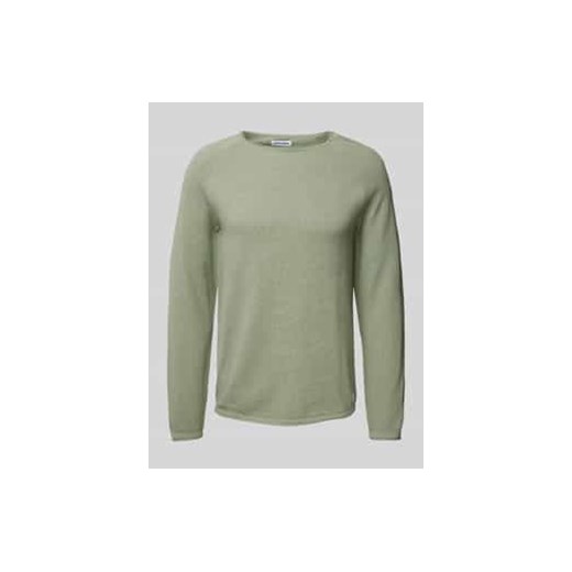 Sweter z dzianiny z okrągłym dekoltem ze sklepu Peek&Cloppenburg  w kategorii Swetry męskie - zdjęcie 177853349