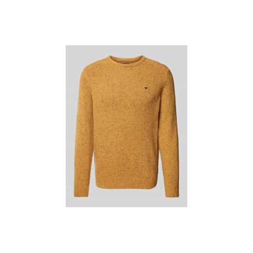 Sweter z dzianiny z mieszanki wełny z okrągłym dekoltem ze sklepu Peek&Cloppenburg  w kategorii Swetry męskie - zdjęcie 177853415