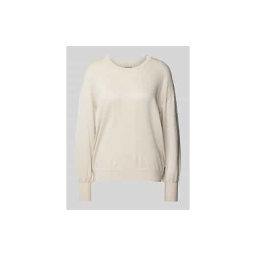 Sweter z dzianiny z prążkowanymi wykończeniami model ‘regina’ ze sklepu Peek&Cloppenburg  w kategorii Swetry damskie - zdjęcie 177853666