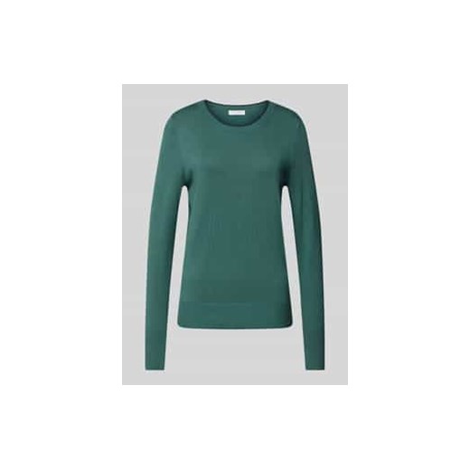 Sweter z dzianiny z okrągłym dekoltem ze sklepu Peek&Cloppenburg  w kategorii Swetry damskie - zdjęcie 177854139