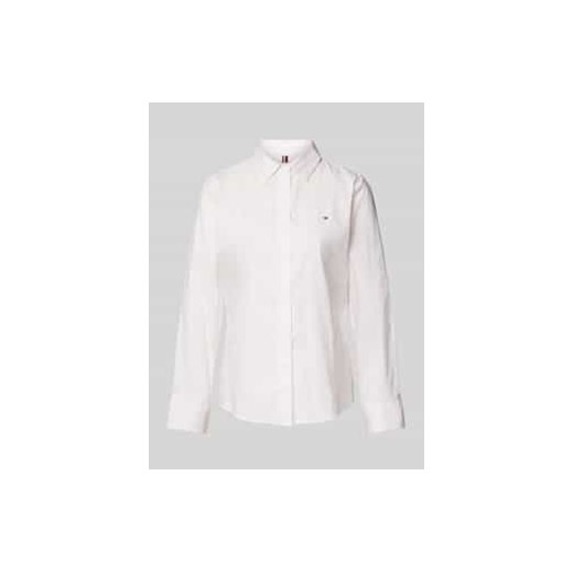 Bluzka koszulowa o kroju regular fit z wyhaftowanym logo ze sklepu Peek&Cloppenburg  w kategorii Koszule damskie - zdjęcie 177854297
