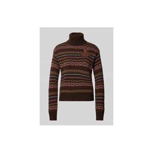 Sweter z dzianiny z detalem z logo model ‘JAMARNI’ ze sklepu Peek&Cloppenburg  w kategorii Swetry damskie - zdjęcie 177854367