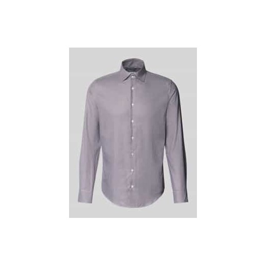 Koszula biznesowa o kroju slim fit z fakturowanym wzorem ze sklepu Peek&Cloppenburg  w kategorii Koszule męskie - zdjęcie 177854427
