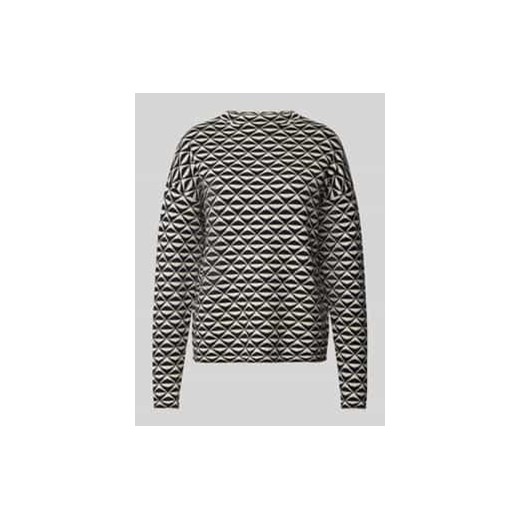 Sweter z dzianiny z okrągłym dekoltem ze sklepu Peek&Cloppenburg  w kategorii Swetry damskie - zdjęcie 177854436
