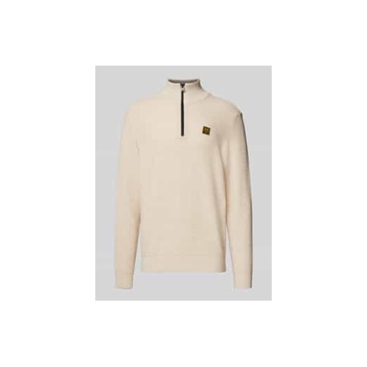 Sweter z dzianiny z kołnierzem ze sklepu Peek&Cloppenburg  w kategorii Swetry męskie - zdjęcie 177854479