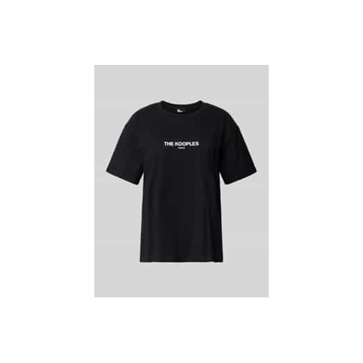 T-shirt z nadrukiem z logo ze sklepu Peek&Cloppenburg  w kategorii Bluzki damskie - zdjęcie 177854538