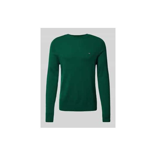 Sweter wełniany z wyhaftowanym logo ze sklepu Peek&Cloppenburg  w kategorii Swetry męskie - zdjęcie 177854559
