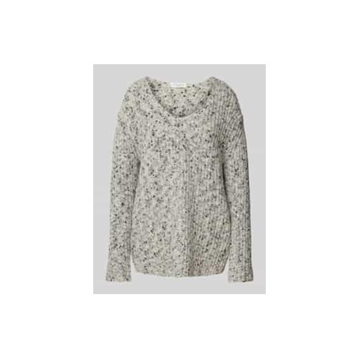 Sweter z dzianiny z dekoltem w serek ze sklepu Peek&Cloppenburg  w kategorii Swetry damskie - zdjęcie 177854708