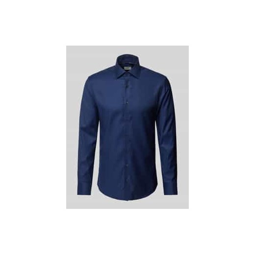 Koszula biznesowa o kroju slim fit z listwą guzikową ze sklepu Peek&Cloppenburg  w kategorii Koszule męskie - zdjęcie 177855156