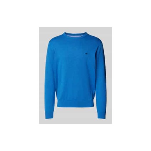 Sweter z dzianiny z okrągłym dekoltem ze sklepu Peek&Cloppenburg  w kategorii Swetry męskie - zdjęcie 177855385