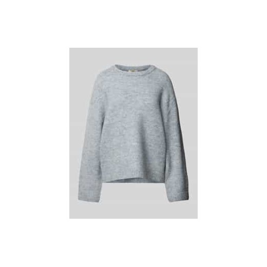 Sweter z dzianiny z okrągłym dekoltem ze sklepu Peek&Cloppenburg  w kategorii Swetry damskie - zdjęcie 177855468