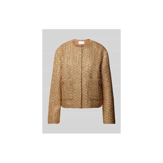 Żakiet o kroju regular fit z imitacji bouclé ze sklepu Peek&Cloppenburg  w kategorii Marynarki damskie - zdjęcie 177855509