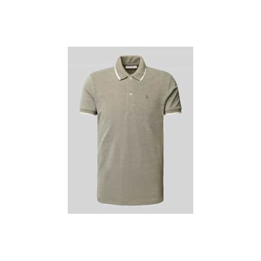 Koszulka polo o kroju slim fit z wyhaftowanym logo model ‘TRISTAN’ ze sklepu Peek&Cloppenburg  w kategorii T-shirty męskie - zdjęcie 177855556