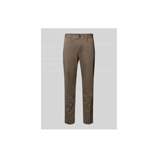 Chinosy o kroju tapered fit z wpuszczanymi kieszeniami ze sklepu Peek&Cloppenburg  w kategorii Spodnie męskie - zdjęcie 177855576