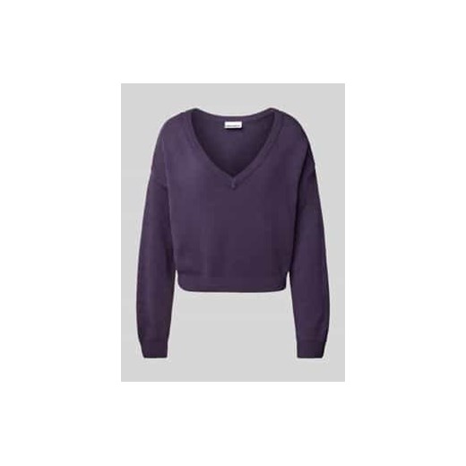 Sweter z dzianiny z dekoltem w serek ze sklepu Peek&Cloppenburg  w kategorii Swetry damskie - zdjęcie 177855808