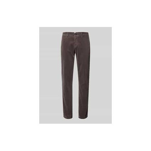 Spodnie sztruksowe o kroju slim fit model ‘Subway’ ze sklepu Peek&Cloppenburg  w kategorii Spodnie męskie - zdjęcie 177855858