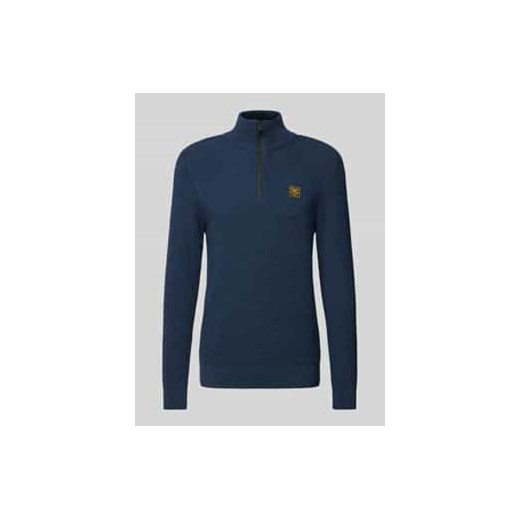 Sweter z dzianiny z kołnierzem ze sklepu Peek&Cloppenburg  w kategorii Swetry męskie - zdjęcie 177856068