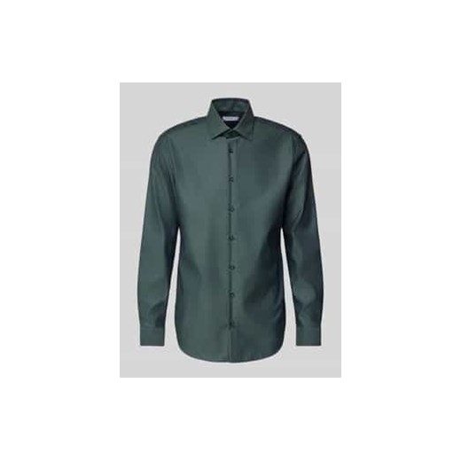 Koszula biznesowa o kroju regular fit z kołnierzykiem typu kent ze sklepu Peek&Cloppenburg  w kategorii Koszule męskie - zdjęcie 177856116