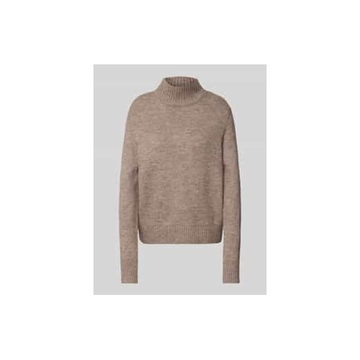 Sweter z dzianiny z prążkowanymi wykończeniami ze sklepu Peek&Cloppenburg  w kategorii Swetry damskie - zdjęcie 177856245