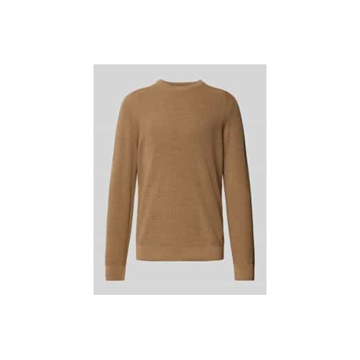 Sweter z dzianiny z detalem z logo model ‘ROY’ ze sklepu Peek&Cloppenburg  w kategorii Swetry męskie - zdjęcie 177856249