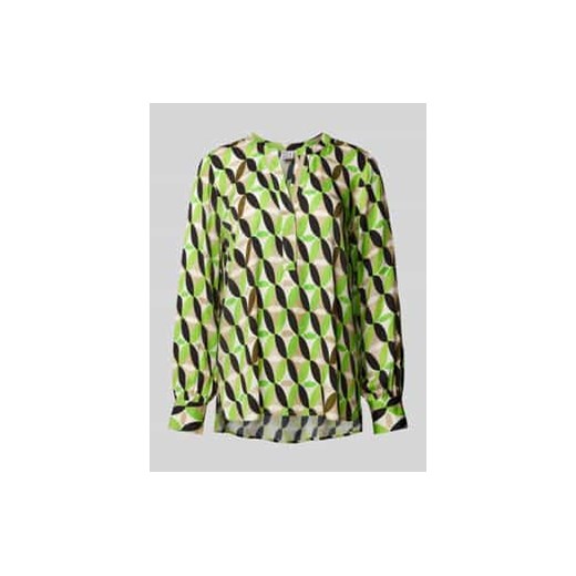 Bluzka z wiskozy z kołnierzem z lamówką ze sklepu Peek&Cloppenburg  w kategorii Bluzki damskie - zdjęcie 177856256