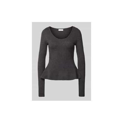 Sweter z dzianiny z dekoltem w łódkę model ‘Sally’ ze sklepu Peek&Cloppenburg  w kategorii Swetry damskie - zdjęcie 177856347