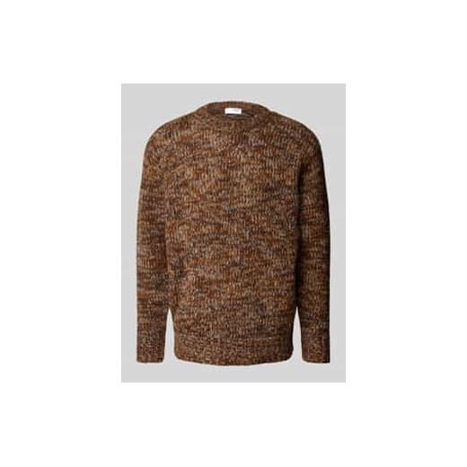 Sweter z dzianiny z okrągłym dekoltem model ‘PEPPER’ ze sklepu Peek&Cloppenburg  w kategorii Swetry męskie - zdjęcie 177856358