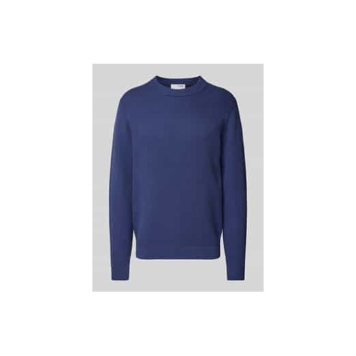 Sweter z dzianiny z prążkowanymi wykończeniami model ‘DANE’ ze sklepu Peek&Cloppenburg  w kategorii Swetry męskie - zdjęcie 177856436