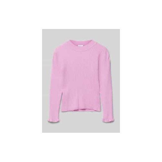 Bluzka o kroju slim fit z długim rękawem i okrągłym dekoltem model ‘VIANNA’ ze sklepu Peek&Cloppenburg  w kategorii Bluzki dziewczęce - zdjęcie 177856588