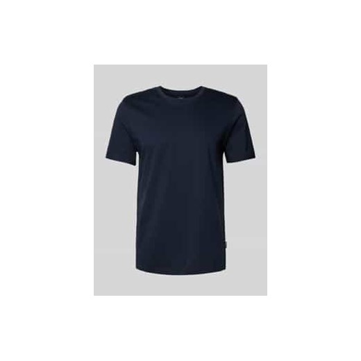T-shirt z prążkowanym,okrągłym dekoltem model ‘Tessler’ ze sklepu Peek&Cloppenburg  w kategorii T-shirty męskie - zdjęcie 177856716