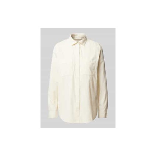 Bluza sztruksowa o kroju regular fit z czystej bawełny ze sklepu Peek&Cloppenburg  w kategorii Koszule damskie - zdjęcie 177856766