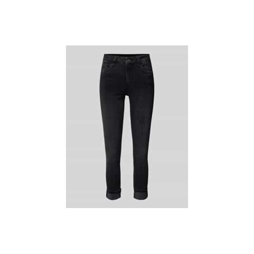 Jeansy o kroju slim fit z przeszytymi zakończeniami nogawek ze sklepu Peek&Cloppenburg  w kategorii Jeansy damskie - zdjęcie 177856769