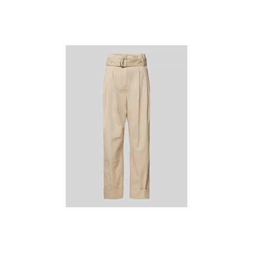 Spodnie materiałowe o kroju straight fit z zakładkami w pasie model ‘Tashaina’ ze sklepu Peek&Cloppenburg  w kategorii Spodnie damskie - zdjęcie 177856849