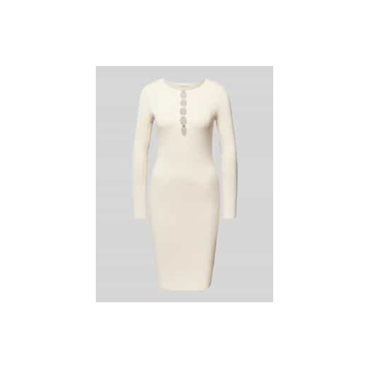 Sukienka o długości do kolan z efektem prążkowania model ‘ALPHABET CHARM MELISSA’ ze sklepu Peek&Cloppenburg  w kategorii Sukienki - zdjęcie 177856866
