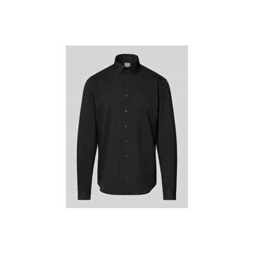 Koszula biznesowa o kroju slim fit z wyhaftowanym logo model ‘Bari’ ze sklepu Peek&Cloppenburg  w kategorii Koszule męskie - zdjęcie 177857085