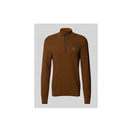 Sweter z dzianiny z kołnierzem ze sklepu Peek&Cloppenburg  w kategorii Swetry męskie - zdjęcie 177857339