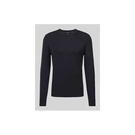 Sweter z dzianiny z detalem z logo model ‘Wikko’ ze sklepu Peek&Cloppenburg  w kategorii Swetry męskie - zdjęcie 177857449