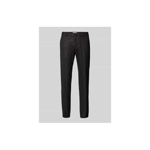 Spodnie materiałowe o kroju slim fit ze szlufkami na pasek model ‘AJEND’ ze sklepu Peek&Cloppenburg  w kategorii Spodnie męskie - zdjęcie 177857567