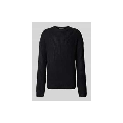 Sweter z dzianiny z okrągłym dekoltem ze sklepu Peek&Cloppenburg  w kategorii Swetry męskie - zdjęcie 177857579