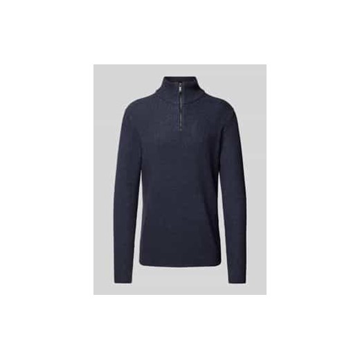 Sweter z dzianiny z kołnierzem ze sklepu Peek&Cloppenburg  w kategorii Swetry męskie - zdjęcie 177857966