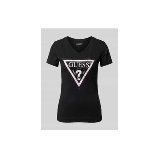 T-shirt z nadrukiem z logo model ‘PYTHON’ ze sklepu Peek&Cloppenburg  w kategorii Bluzki damskie - zdjęcie 177858125
