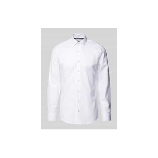 Koszula biznesowa o kroju slim fit z jednolitą fakturą ze sklepu Peek&Cloppenburg  w kategorii Koszule męskie - zdjęcie 177858309