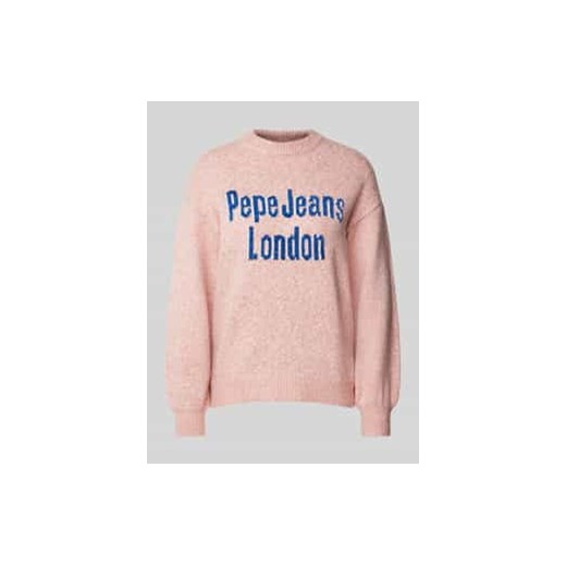 Sweter z dzianiny z prążkowanymi wykończeniami model ‘NALA’ ze sklepu Peek&Cloppenburg  w kategorii Swetry damskie - zdjęcie 177858336