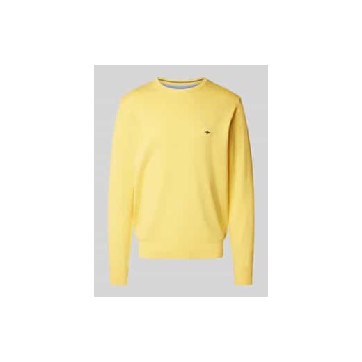 Sweter z dzianiny z okrągłym dekoltem ze sklepu Peek&Cloppenburg  w kategorii Swetry męskie - zdjęcie 177858365