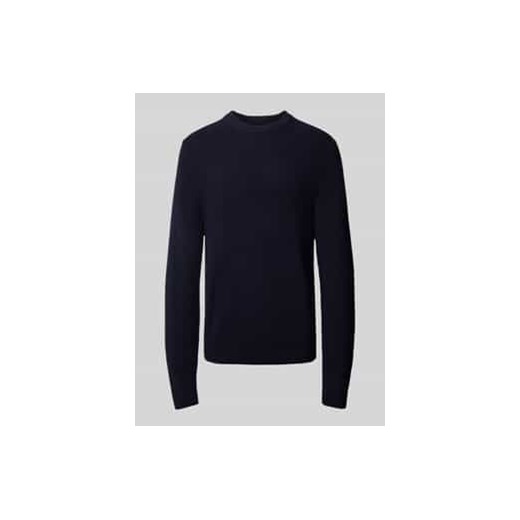 Sweter z dzianiny z okrągłym dekoltem ze sklepu Peek&Cloppenburg  w kategorii Swetry męskie - zdjęcie 177858489