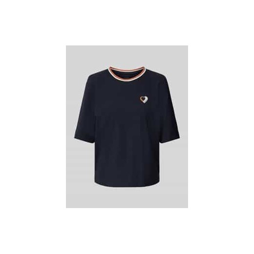 T-shirt o kroju relaxed fit z wiskozy z naszywką z logo ze sklepu Peek&Cloppenburg  w kategorii Bluzki damskie - zdjęcie 177858508