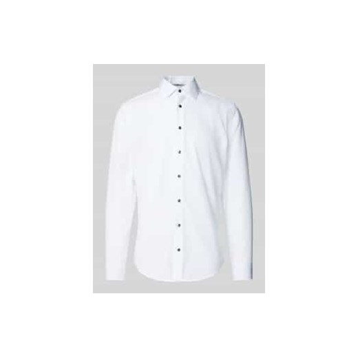 Koszula biznesowa o kroju slim fit z kołnierzykiem typu kent ze sklepu Peek&Cloppenburg  w kategorii Koszule męskie - zdjęcie 177858868