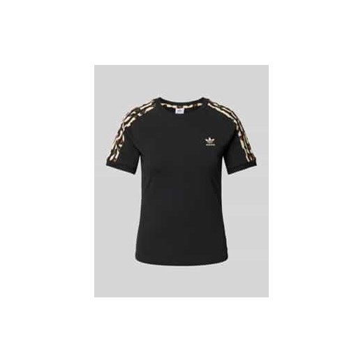 T-shirt o kroju slim fit z okrągłym dekoltem ze sklepu Peek&Cloppenburg  w kategorii Bluzki damskie - zdjęcie 177858935